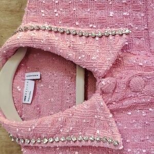 ASOS et Shirt rhinestone collar and pocket nwt